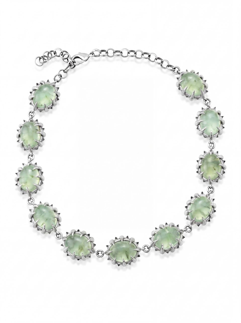 Jaagravii Prehnite Necklace